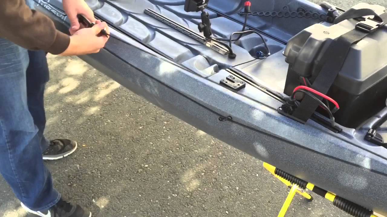 Nucanoe Pursuit Rigging with Minn Kota Torolling Motor