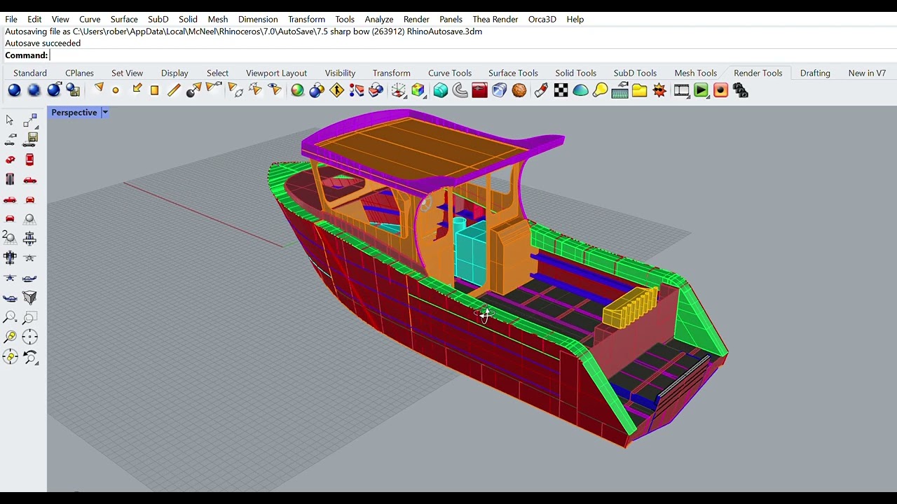 7.5M completed design, parts flattened down and ready to be cut out.
