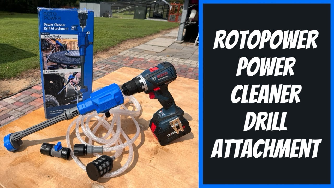 ROTOPOWER Power Cleaner Drill Attachment