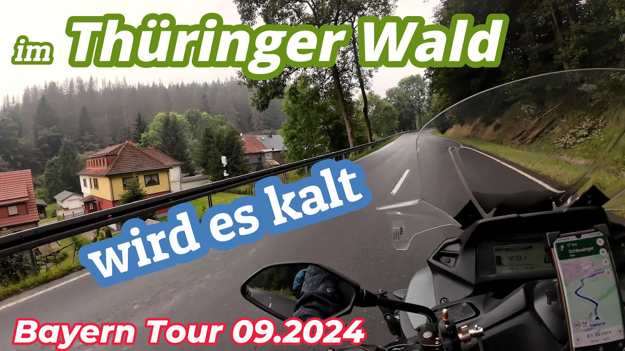 im Thüringer Wald wird es kalt * Bayern Tour 09.2024 * Yamaha Tricity 300