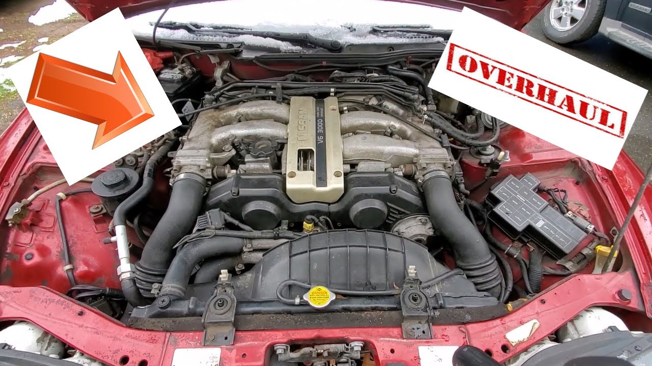 Removing A Completely Stock Nissan 300zx Motor and Transmission at Once! (Episode 1)