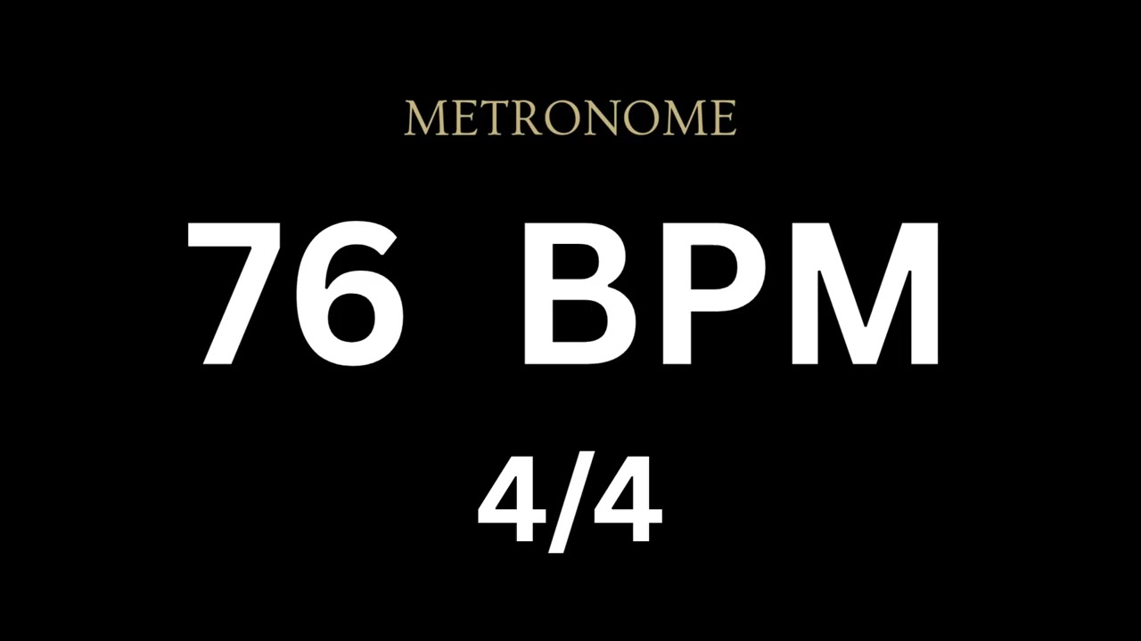 Metronome 76 BPM 4/4
