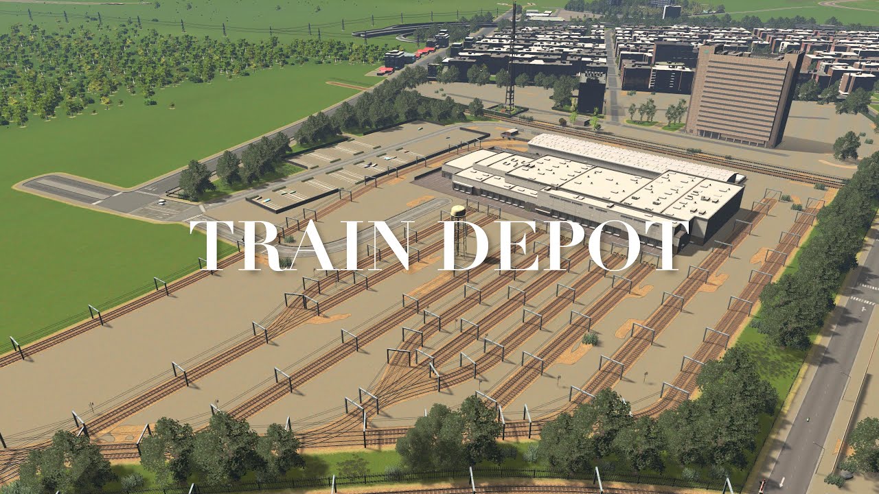 Building an American Train Depot | Eden Valley #004 | Cities: Skylines Remastered | PS5 | No Mods
