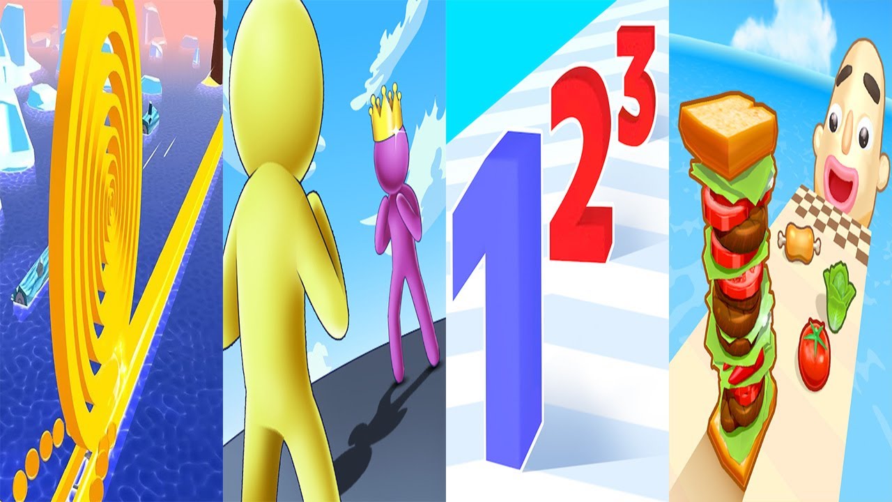 Spiral Roll, Coffee Stack, Giant Rush, Number Master,... Satisfying Mobile Games 09052024