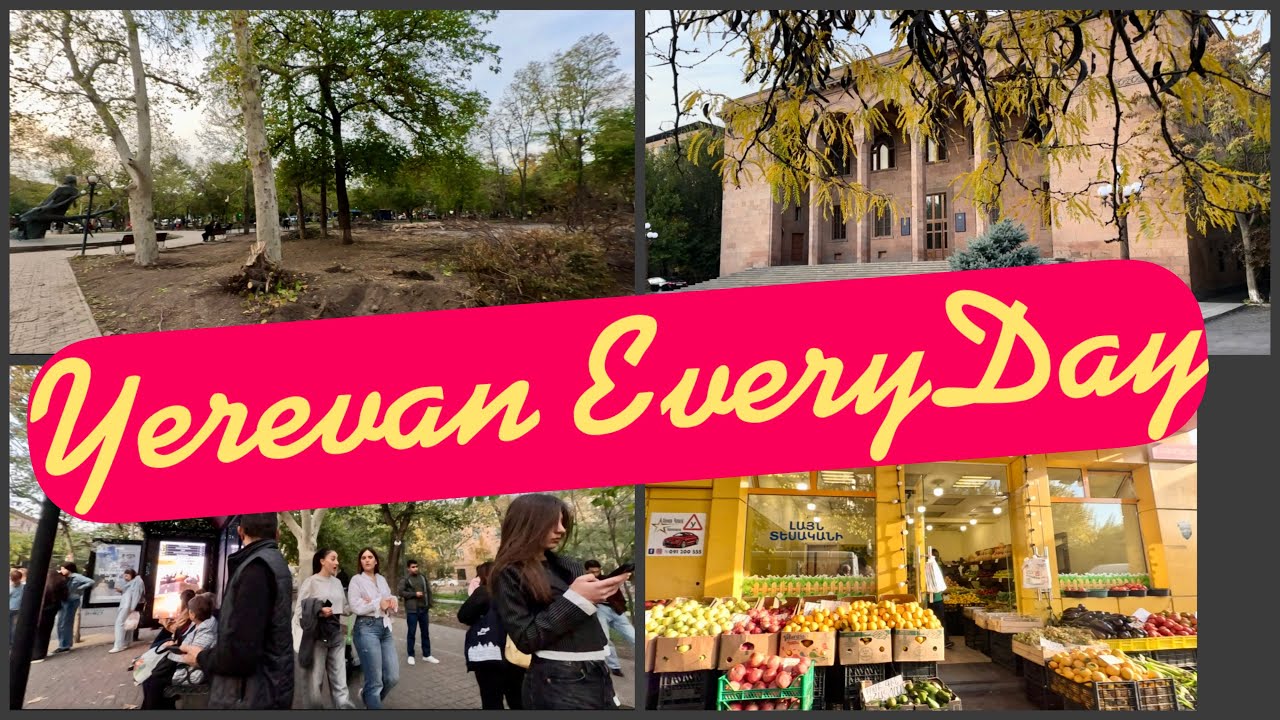 22.10.25, We. Առեւտուր Մասիվում: Ակադեմիայի բակում: Կոնս-ի այգում: