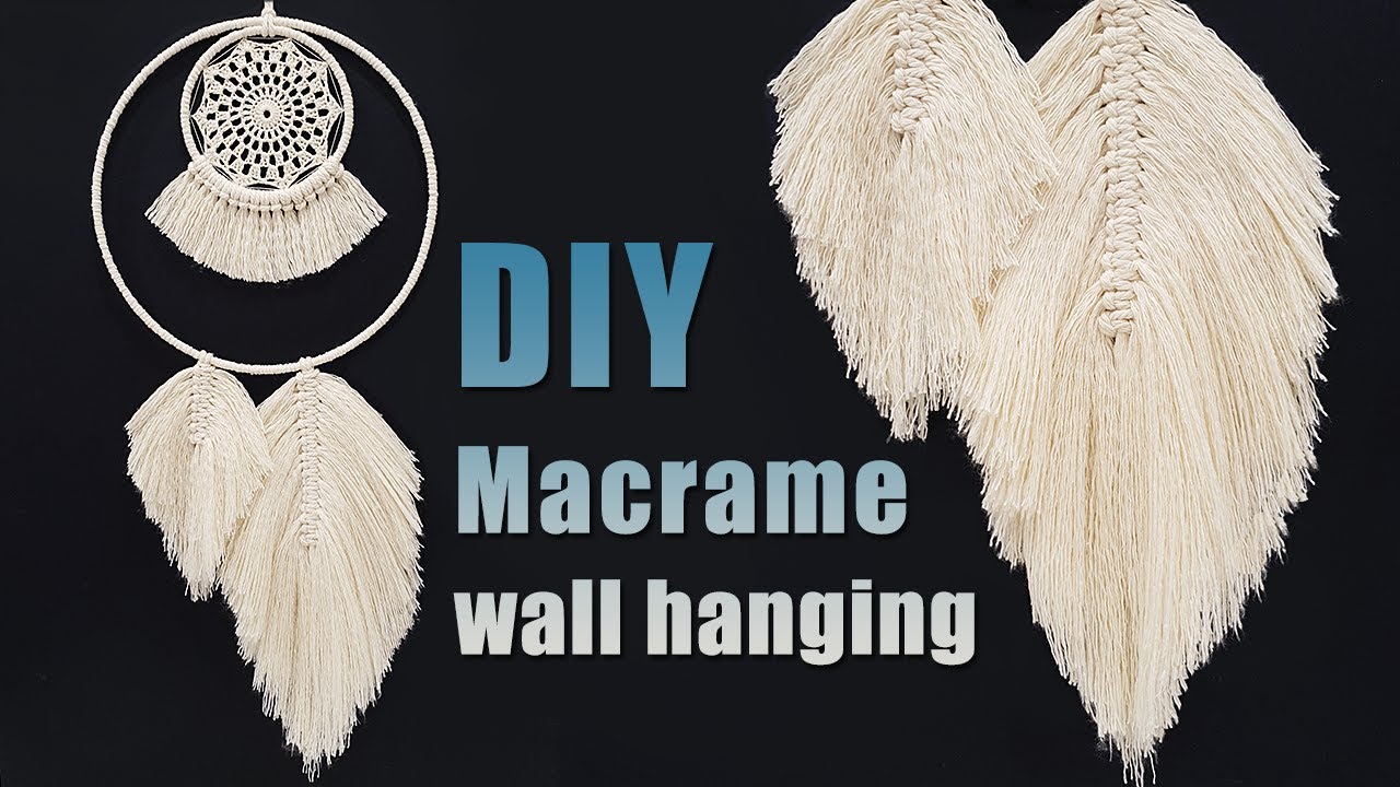 DIY Tutorial | Macrame Feathers Wall Hanging Decor