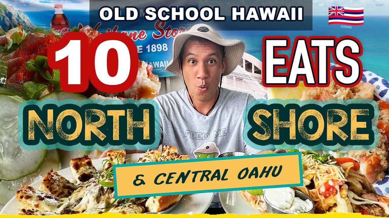 ULTIMATE FOOD TOUR on Oahu's North Shore & Central Oahu! 10 Best Eats And Old School HAWAII Diners