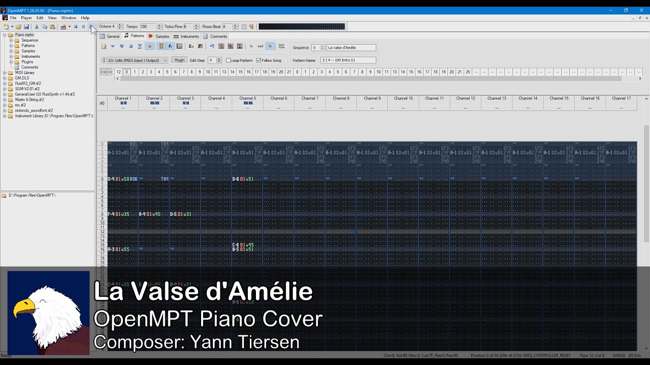 La Valse d'Am&eacute;lie | OpenMPT Piano Cover