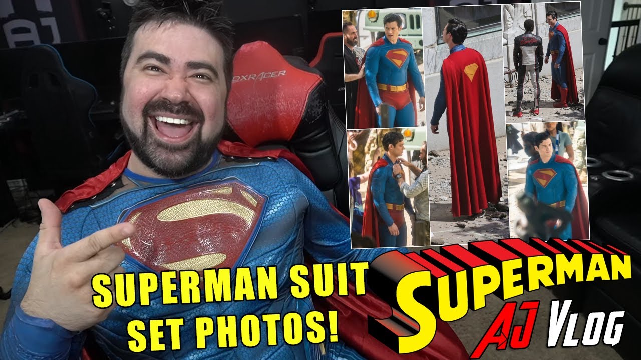 NEW SUPERMAN Costume ON SET Photos REVEALED! - AJ Superman Vlog