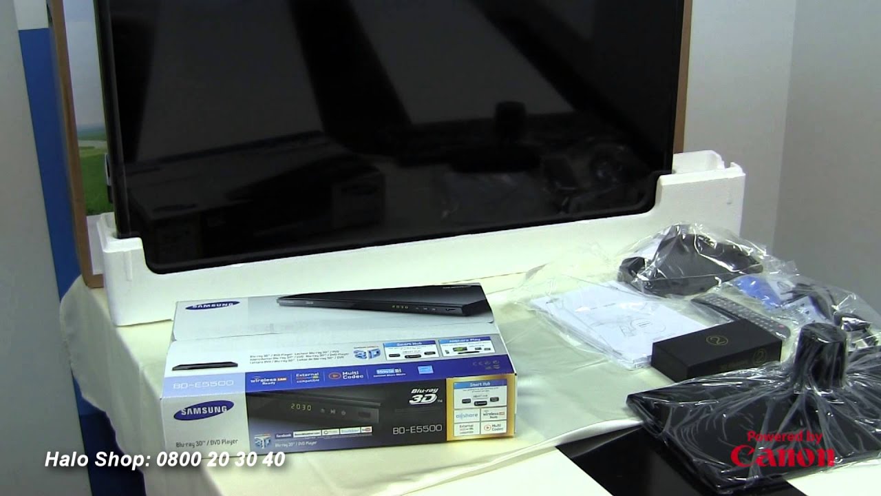 Unboxing Samsung UE40EH6030+BD-E5500