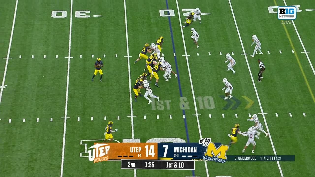 Bryce Underwood Finds JJ Buchanan for the TD vs. UTEP | Michigan Football