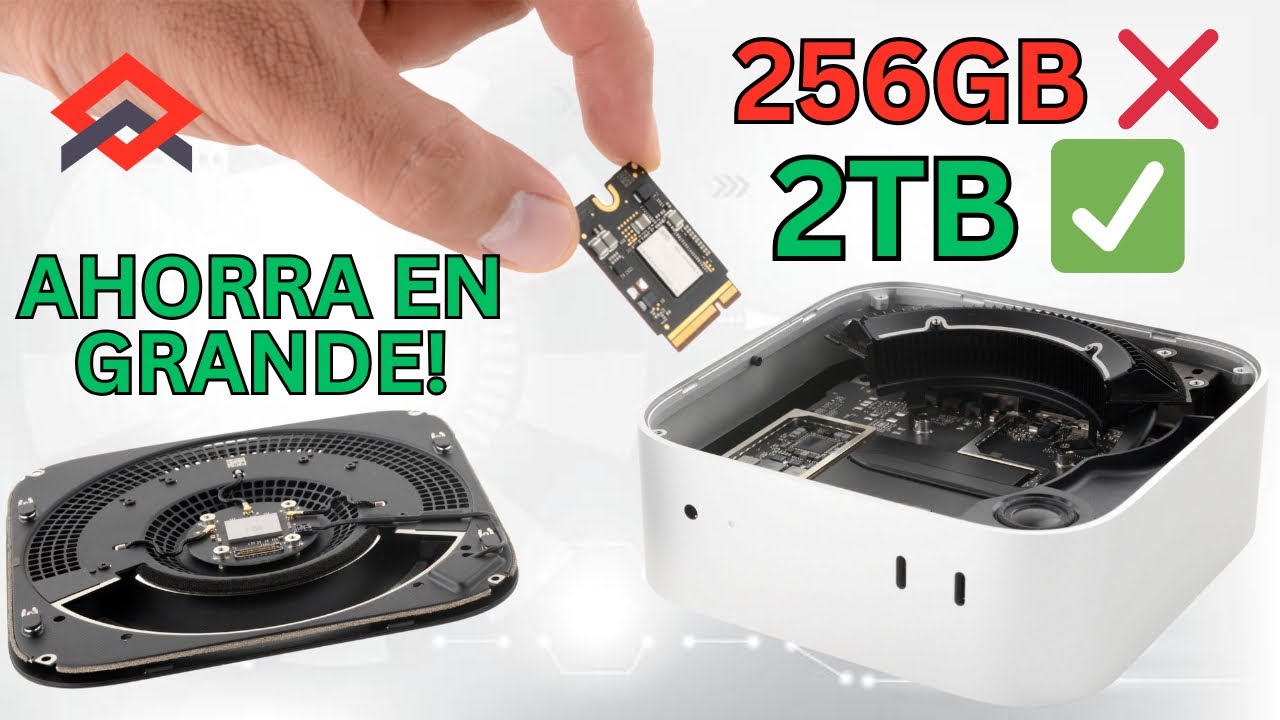 Mac mini M4 BASE 🚀 Upgrade a 2TB sin pagarle a Apple 🫣