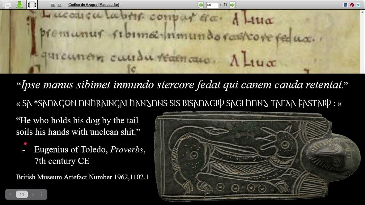 Artefact Analysis : A Visigothic Plaque & Proverb