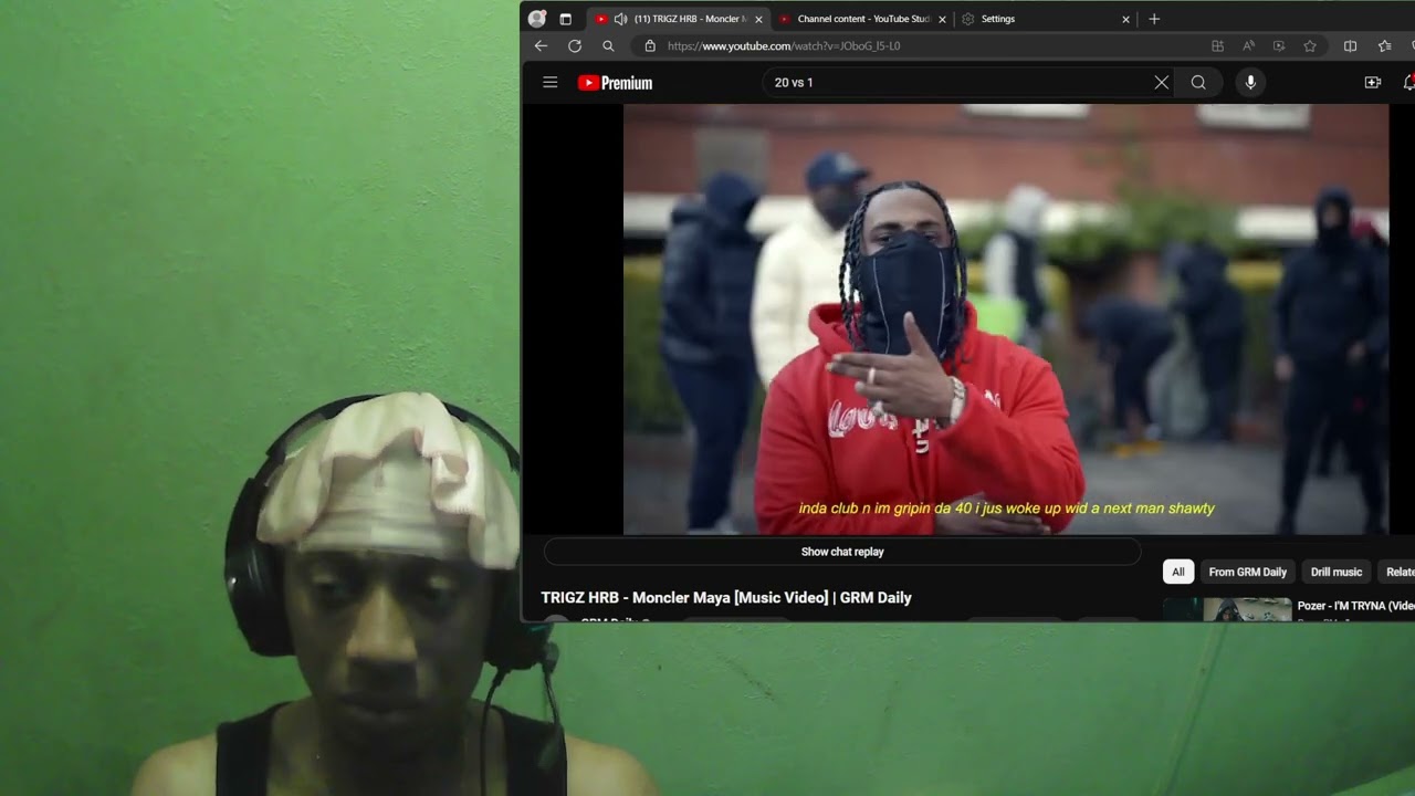 TRIGZ HRB - MONCLER MAYA (MUSIC VIDEO) #reaction #viral #trending #youtubeshorts #shorts #w3r3actz