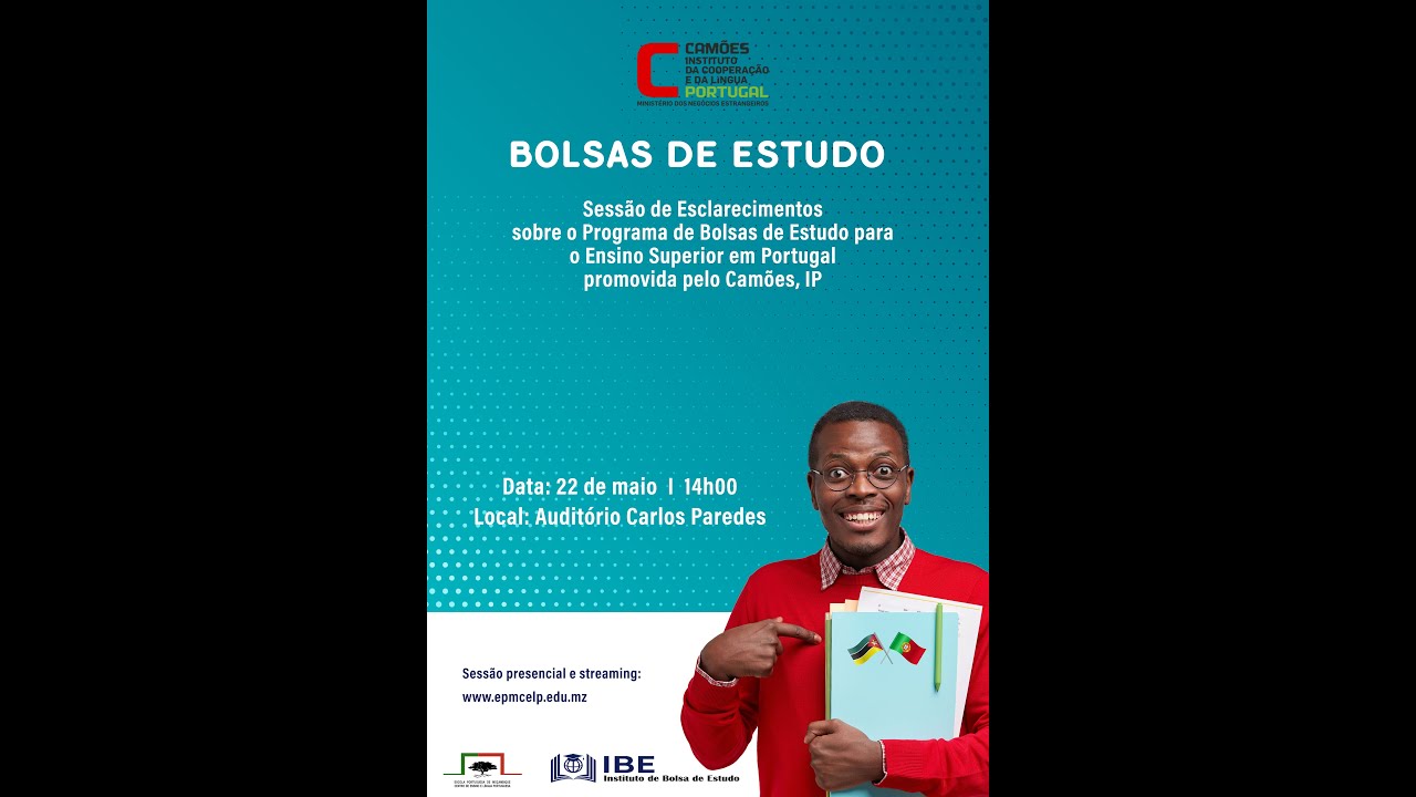 Sessão de esclarecimentos sobre Bolsas de Estudo para o Ensino Superior em Portugal