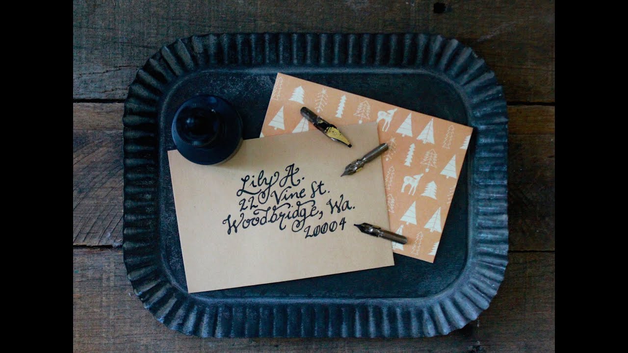Intro to Dipping Pen Handlettered Calligraphy