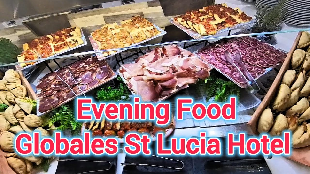 Evening Food Santa Lucia Hotel Palma nova Majorca 2025.
