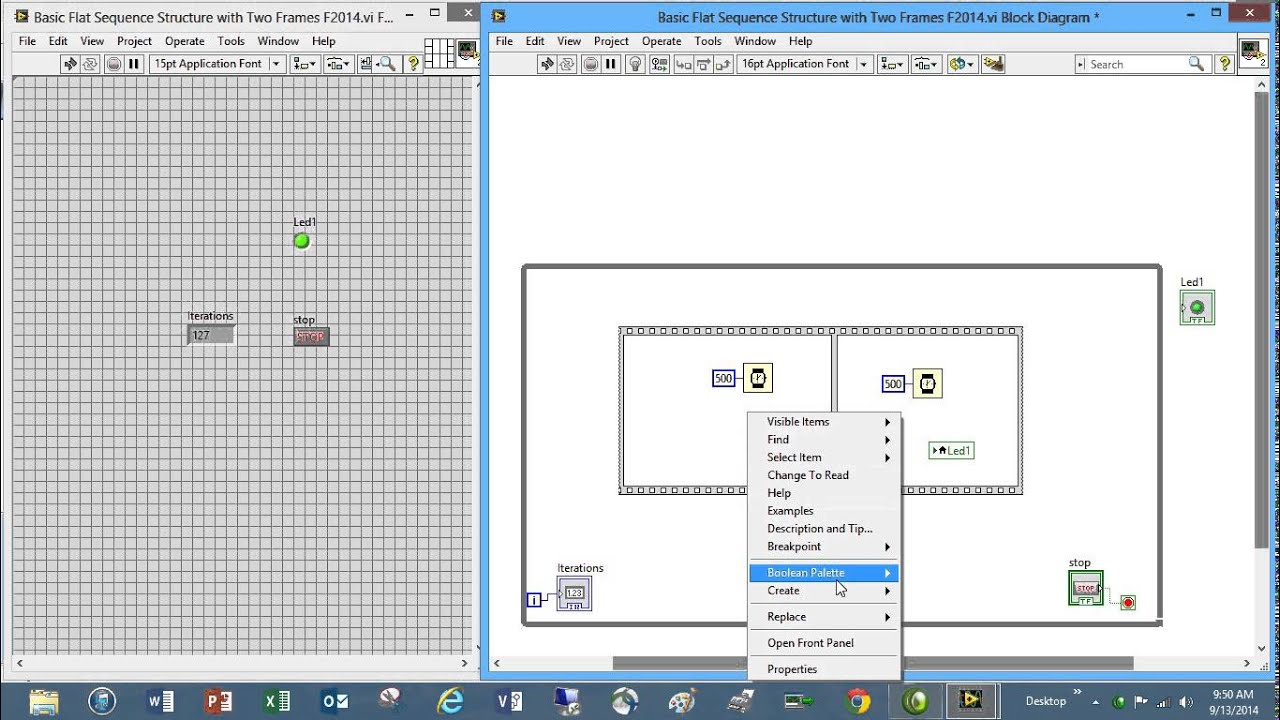 flat sequence structure basic 1