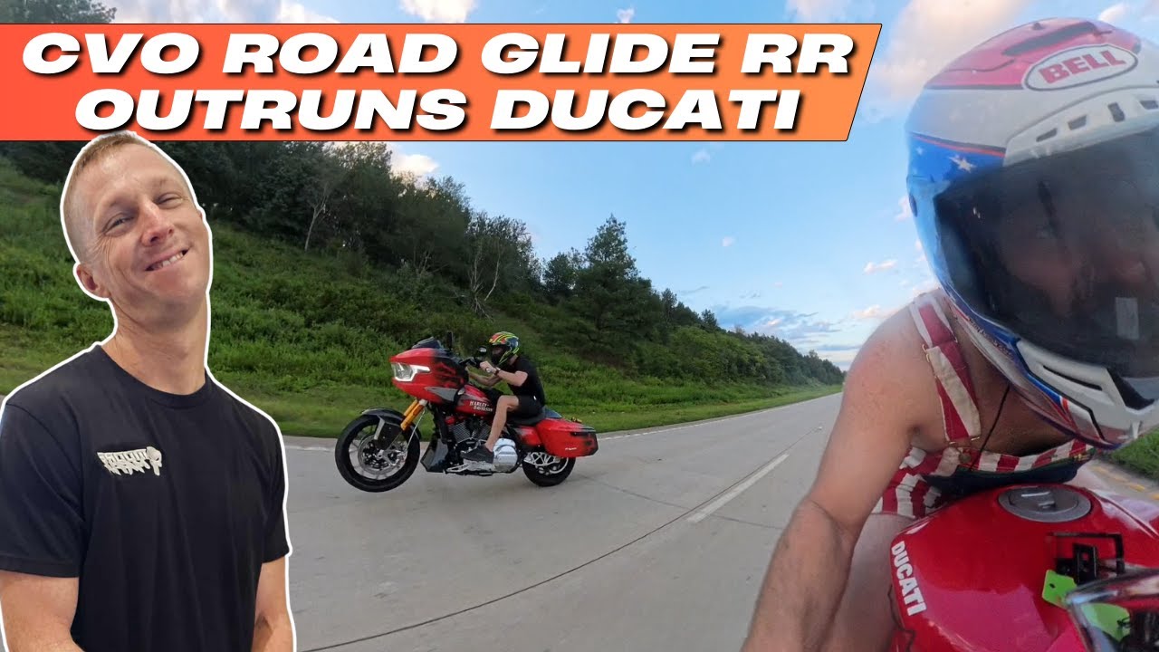 My CVO Road Glide RR Outruns Cocky Ducati Panigale Owner