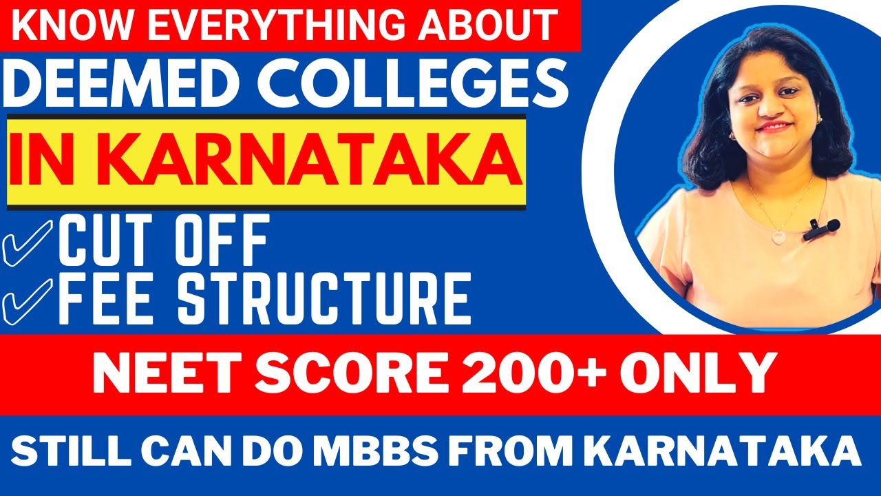 LOW NEET Score 200+ KARNATAKA DEEMED Universities FEE STRUCTRE CUT OFF #Lowneetscore #mbbskarnataka