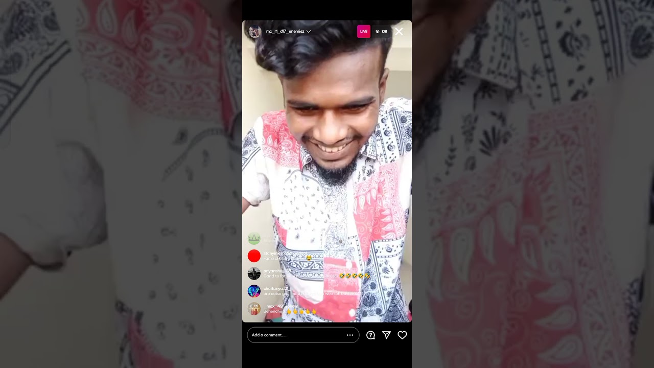 mc Stan diss by mc r1 from dhravi | Instagram live moment|Indian rap beaf