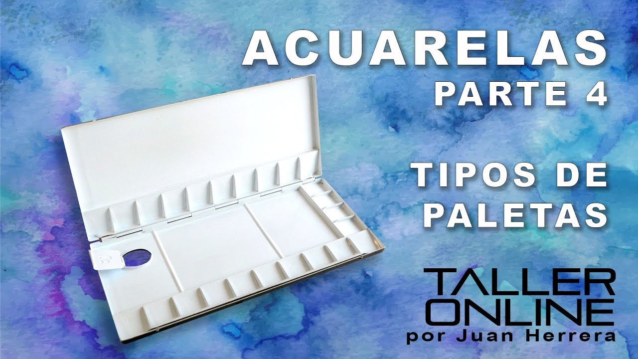 Curso de Acuarela para Principiantes. PARTE 4: Los tipos de PALETAS