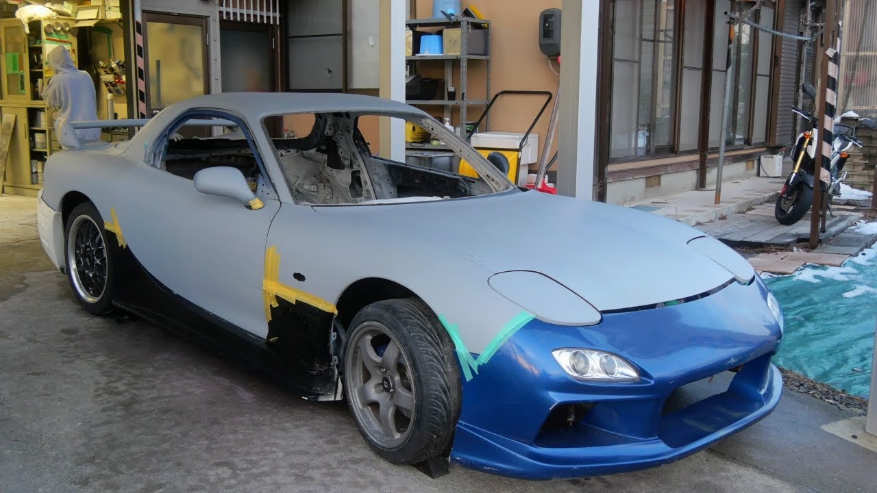 外装パーツ取り付けてついに車の形になった！【#38 Mazda RX-7 FD3Sレストア】