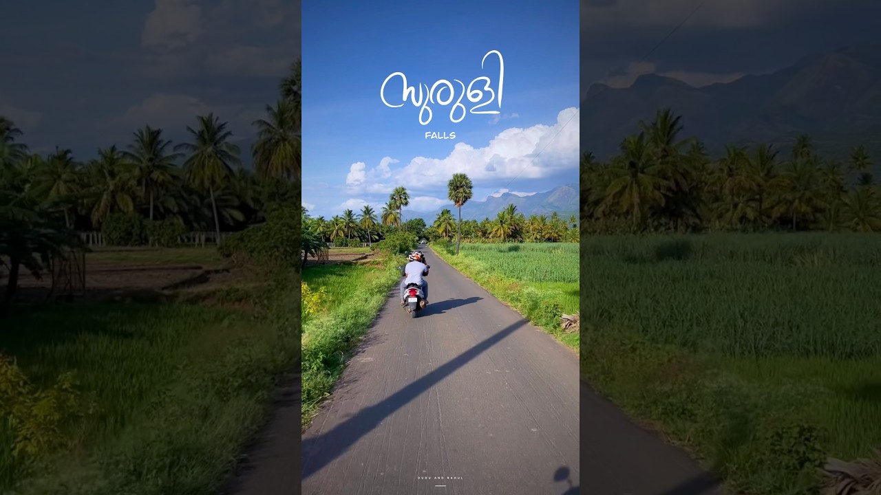 Suruli Tamil Nadu Ride! 🏍️ Aesthetic Views of Rice Fields & Rivers