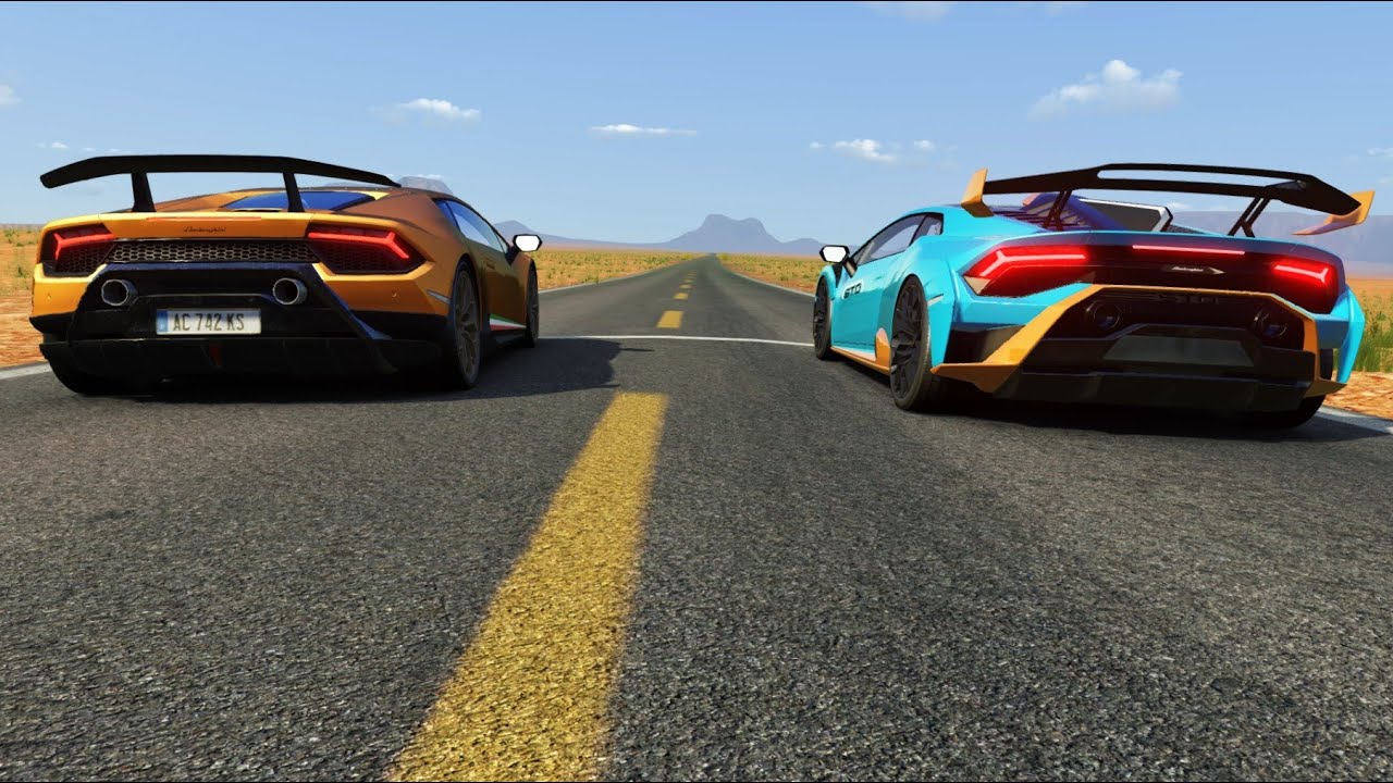 Lamborghini Huracan Performante vs Lamborghini Huracan STO - Drag Race