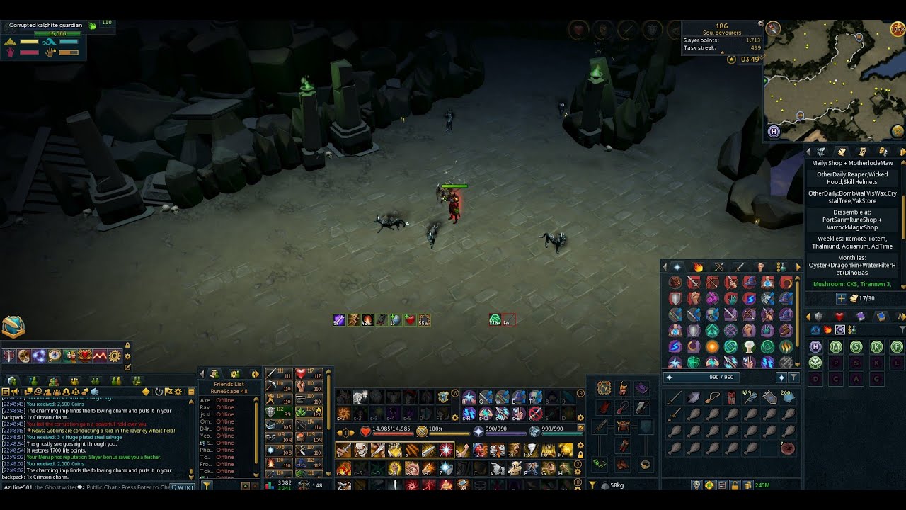 Slaying Soul Devourers and got Eldritch Crossbow Piece from ED3! | RS3