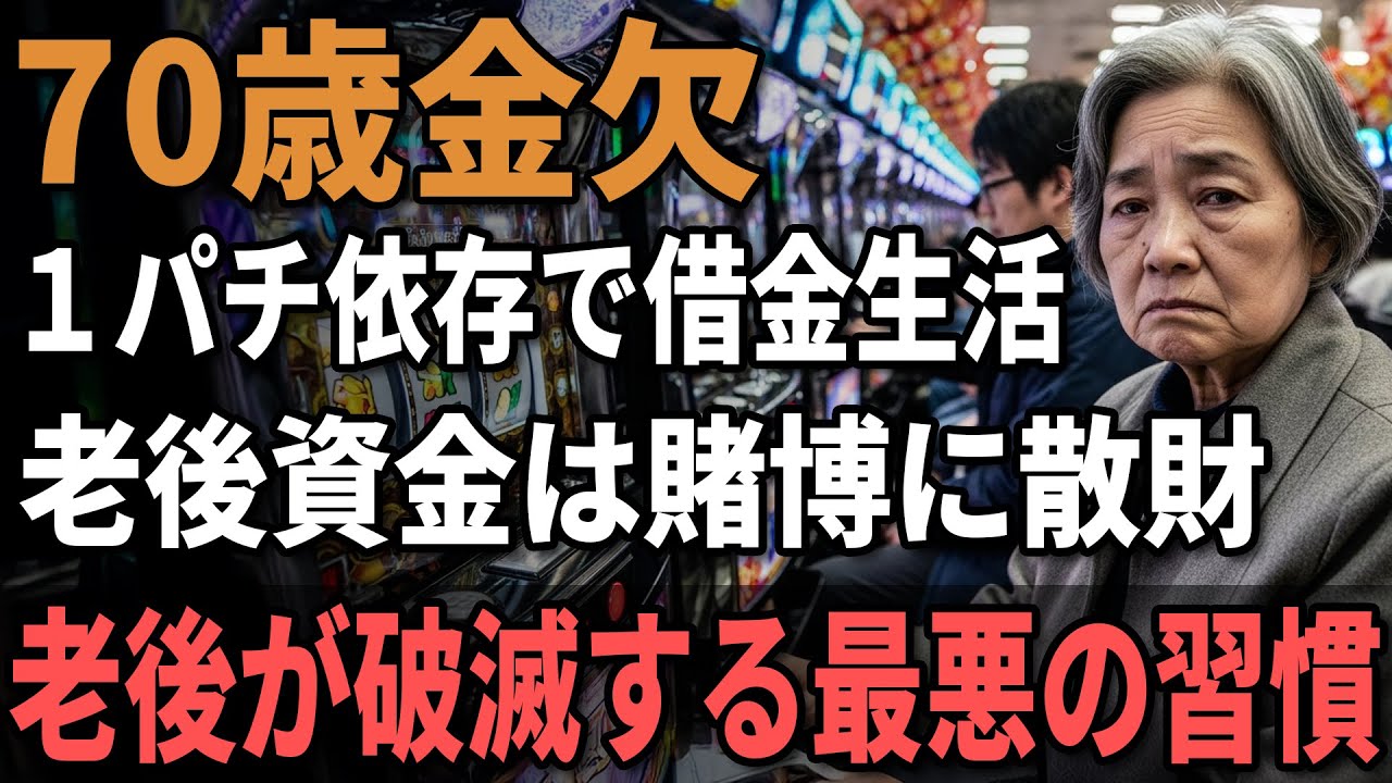 70歳女性、貯金ゼロ。年金月12万円『一円パチンコ依存で限界…』全国の約70万人が高齢ギャンブル依存の現実。