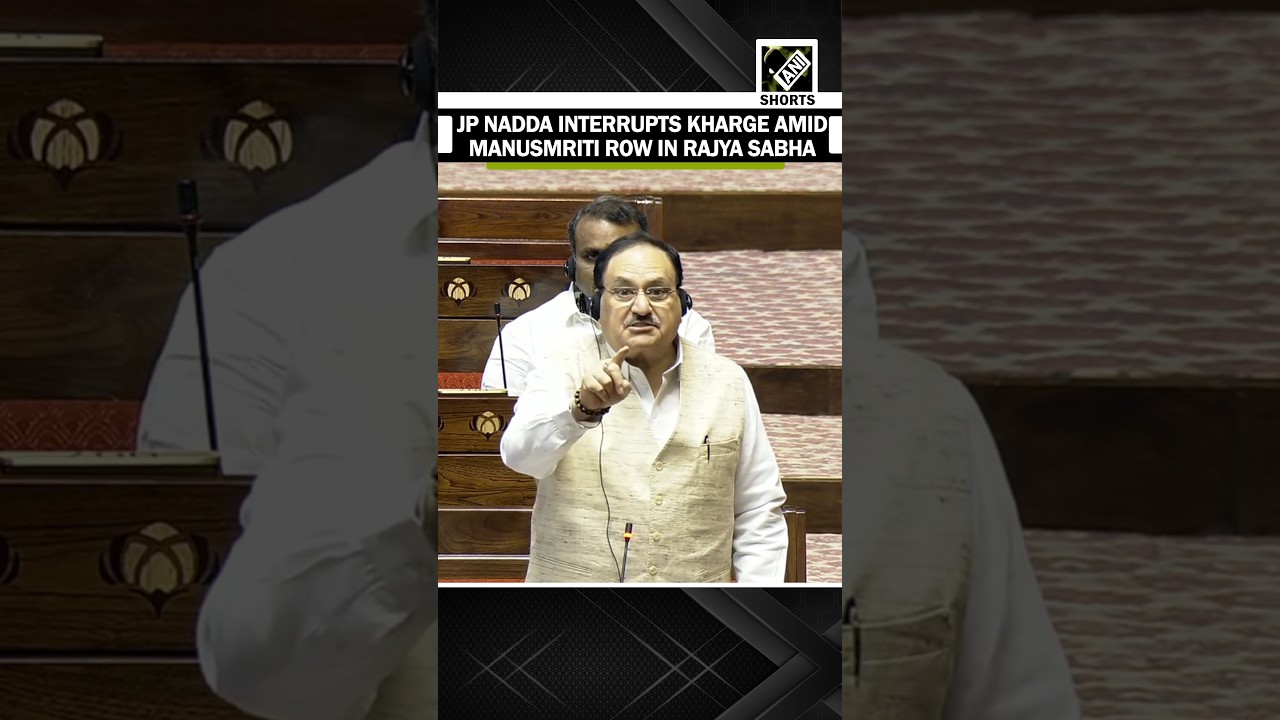 JP Nadda interrupts Kharge during Manusmriti row amid Anti-Paper Leak Bill debate in Rajya Sabha