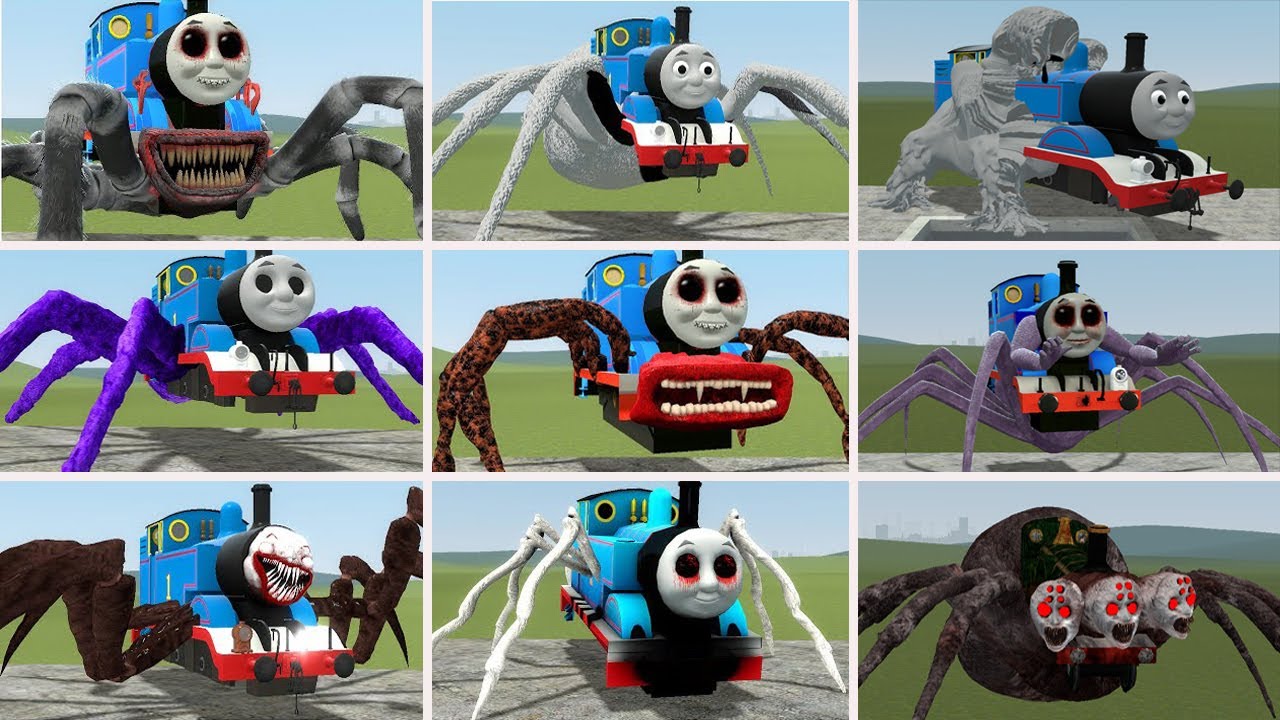 NEW UPDATE: Cursed Thomas and Friends Train Monster Battle in Garry's Mod part 31