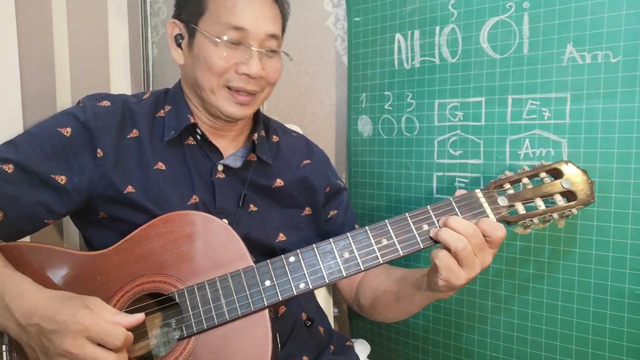 Hướng dẫn đệm hát NHỎ ƠI - rất chậm và dễ tập (phần 1).