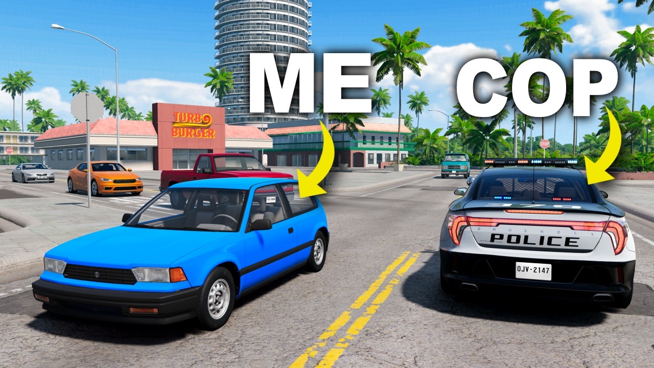 Trolling Cops in BeamNG...