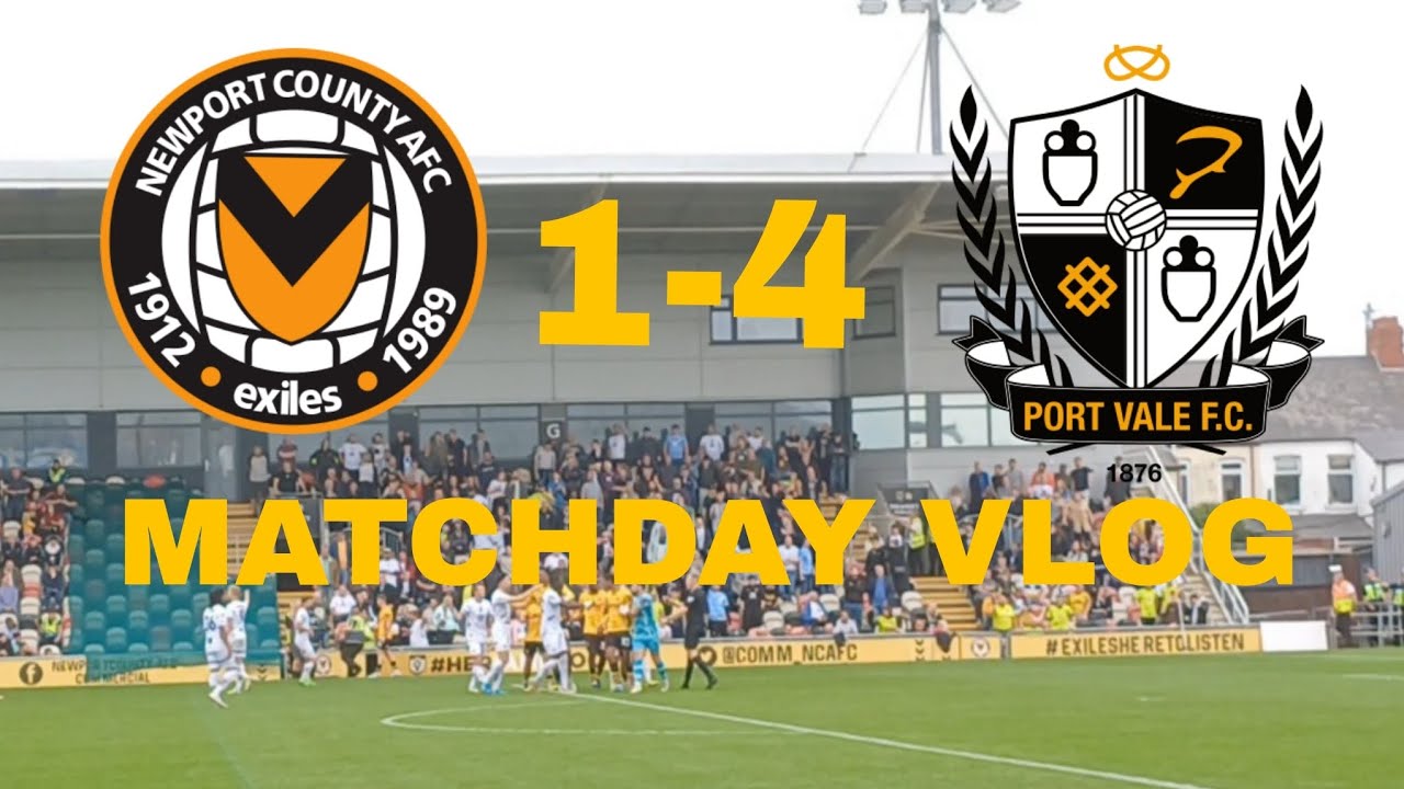 Red Cards, Limbs And Fight Between Player And Fans! Newport County 1-4 Port Vale Matchday Vlog!