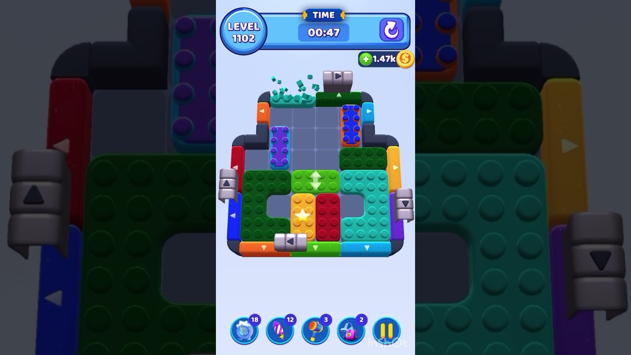 Color Block Jam Level 1102 &ndash; Full Puzzle Solution (No Boosters)
