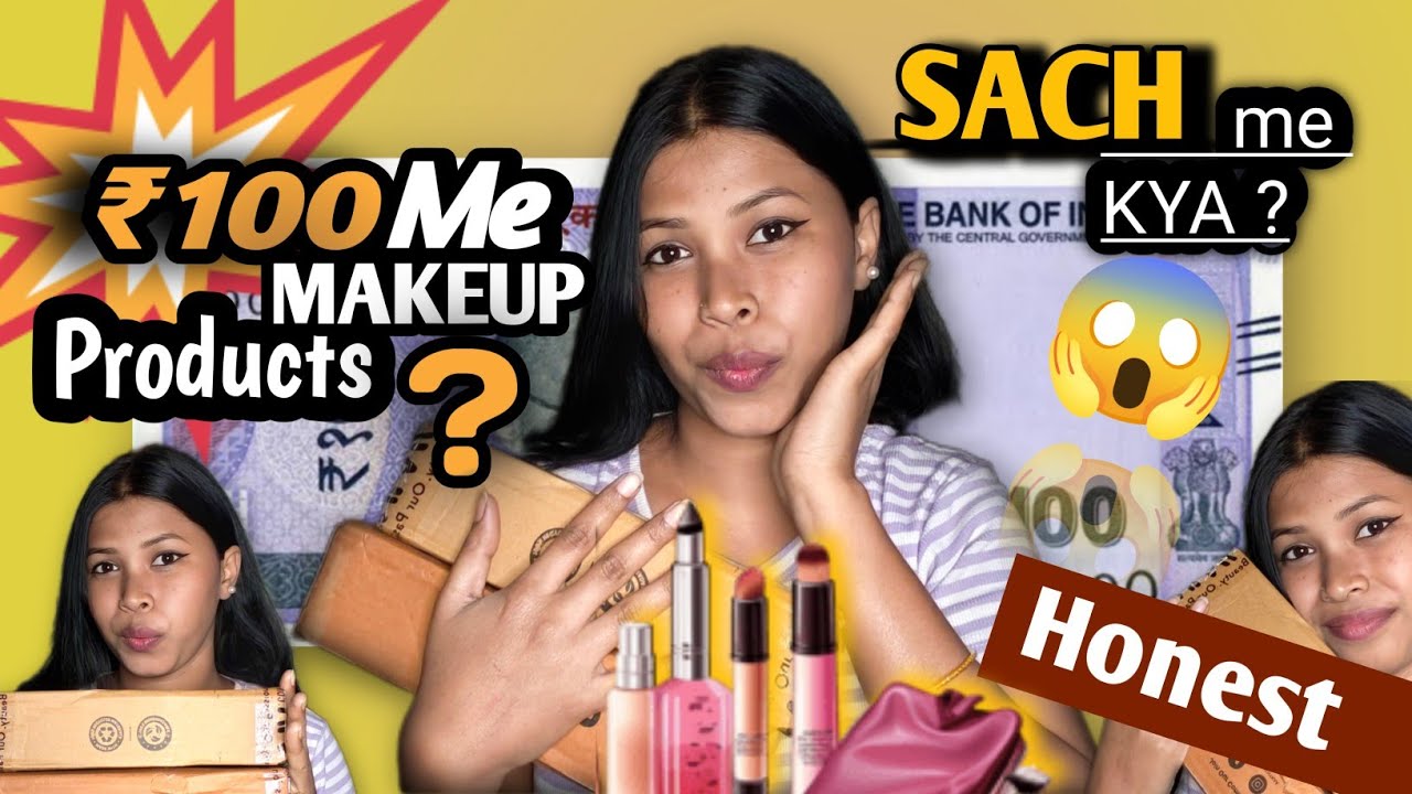 Under ₹100 Makeup Products Challenge 😱 | Galti se Skip ❌ mt krna !