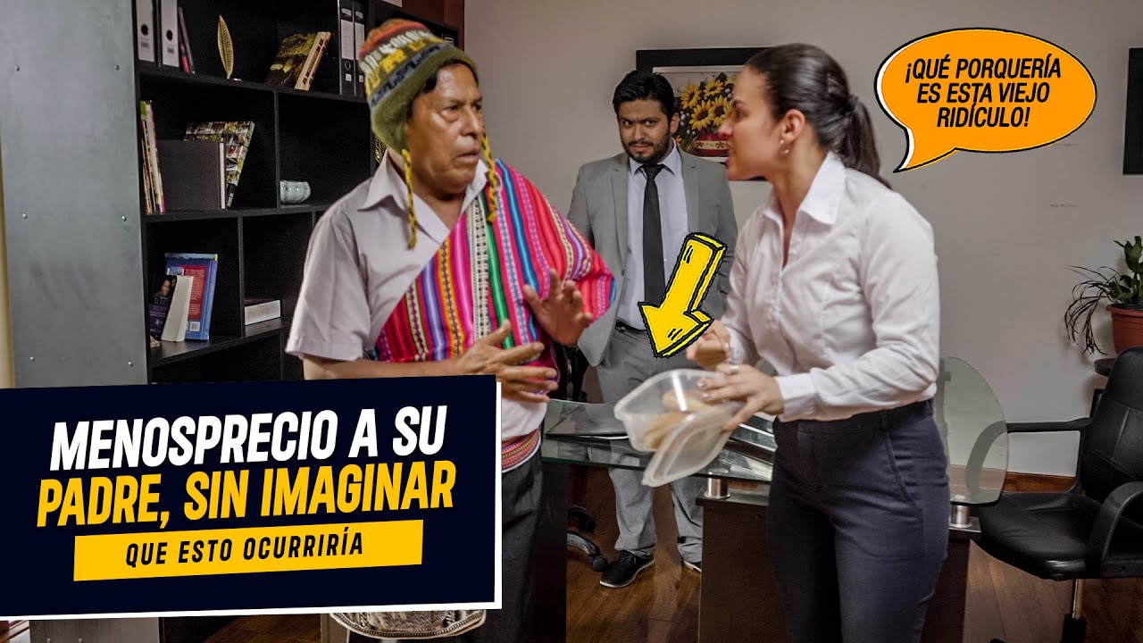 Ingrata Hija hace llorar a su padre al menospreciarlo en navidad | Menosprecia a su padre en navidad