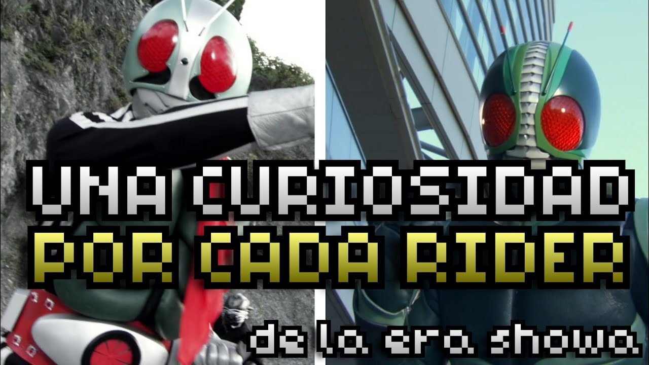 Una Curiosidad por Cada Kamen Rider Principal | de la era showa | paradoxrider