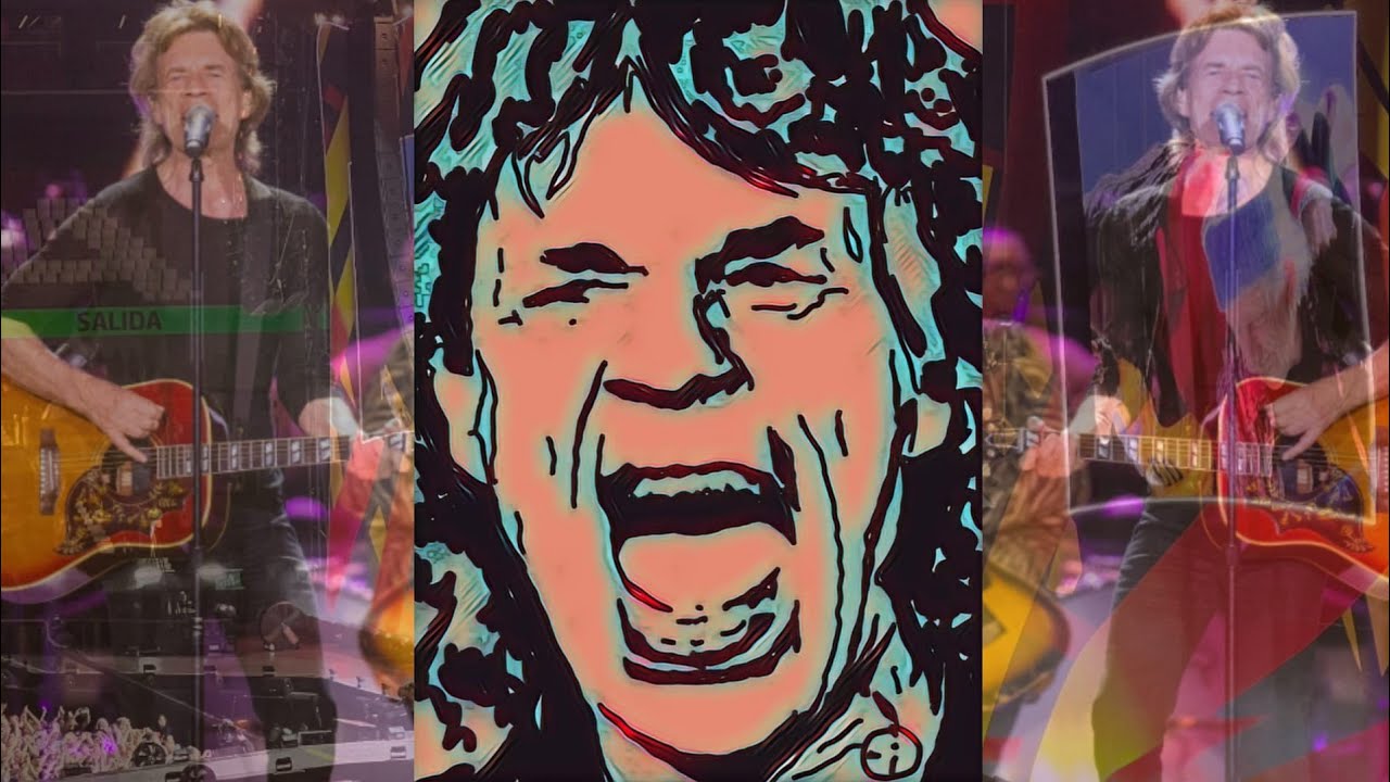 MICK JAGGER Rolling Stones - Live Drawing of Sketch Easy - NFT