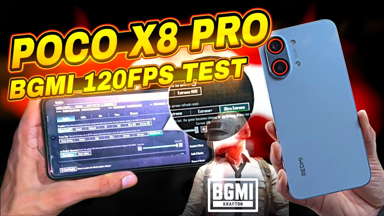 POCO X8 PRO | REDMI TURBO 5 MAX BGMI SMOOTH+120FPS🤯ТЕСТ ГРАФИКИ🥵С ИЗМЕРИТЕЛЕМ FPS