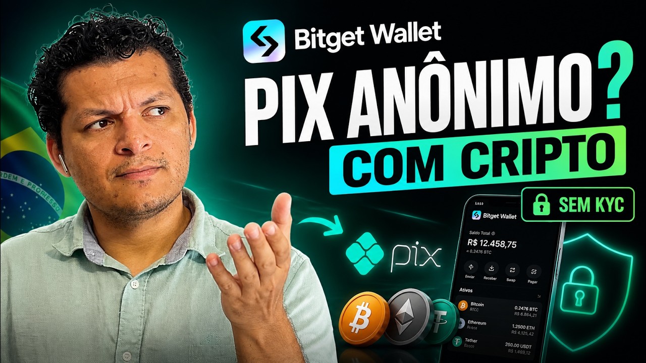 Transforme Cripto em Pix SEM KYC com a Bitget Wallet