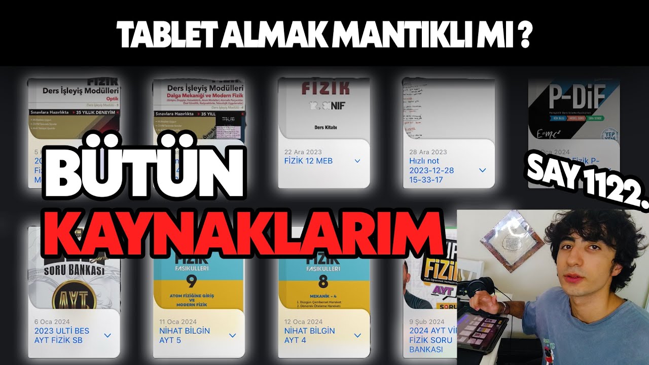 Sınav senesi tablet almak nasıl hayatımı değiştirdi ? + Tablet Turu