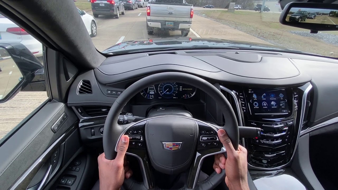 2020 Cadillac Escalade ESV Review, POV Test Drive and Automatic Parking Assist Demonstration