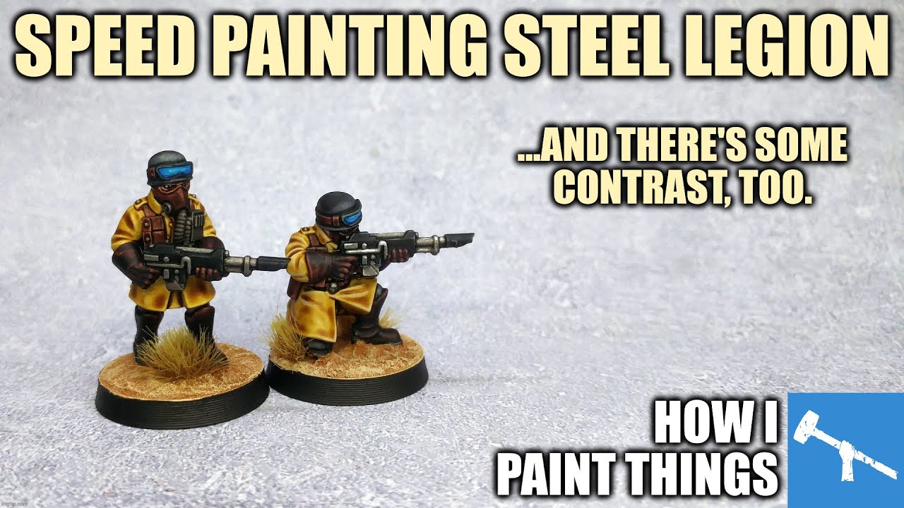 Easy One-Coat Steel Legion - Speedpaint, Contrast & Washes [How I Paint Things]