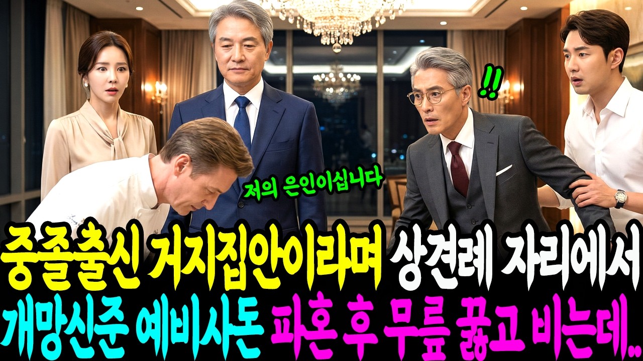 중졸출신 거지집안이라고 개망신준 예비사돈, 파혼 후, 무릎꿇고 비는데...감동사연ㅣ노후사연ㅣ반전사연ㅣ막장사연