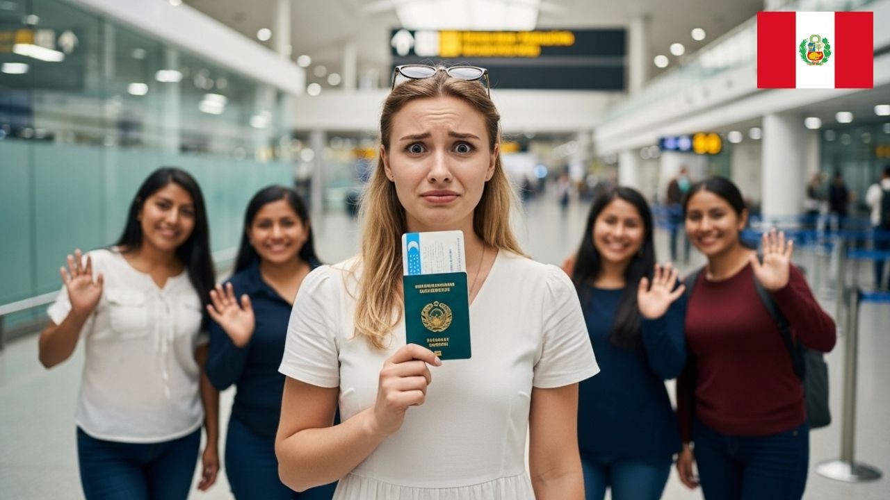 Joven uzbeka obtiene nacionalidad peruana y el aeropuerto revela la fuerza del pasaporte