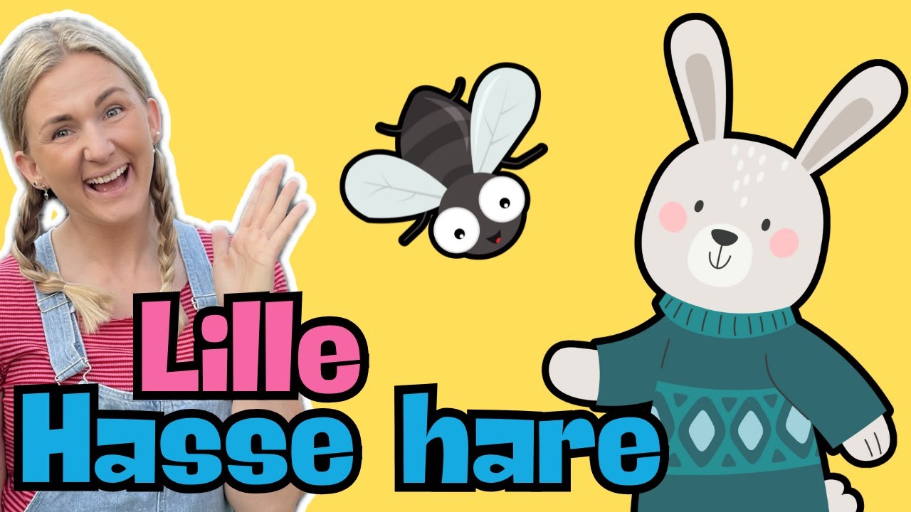 Barnesanger på Norsk - Lille Hasse Hare🐰 - Påskesang 4K