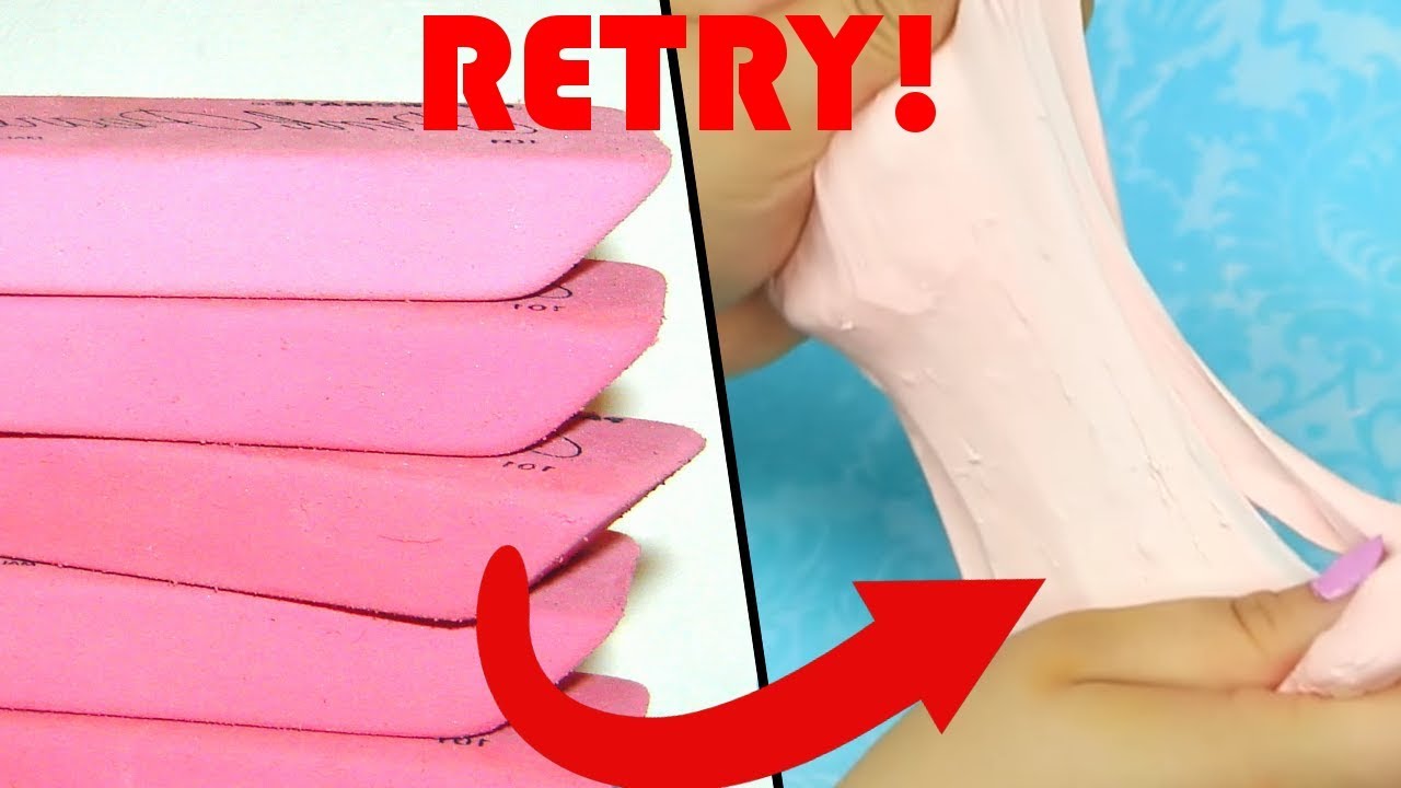 Eraser Slime DIY RETRY- DIY Test 11